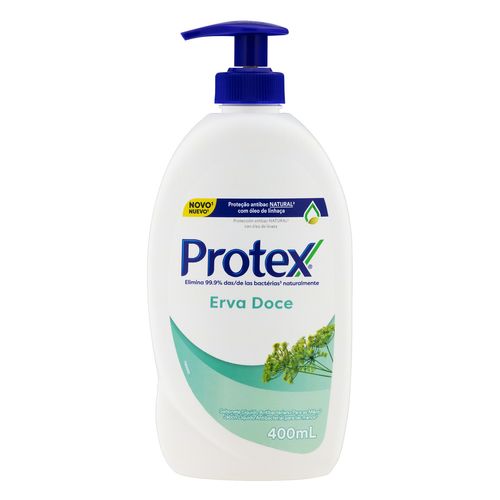 Sabonete Líquido Para Mãos Protex Erva Doce 400ml