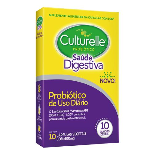 Probiótico Culturelle Saúde Digestiva com 10 Comprimidos