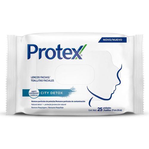 Lenço Umedecido Protex Anti Poluição