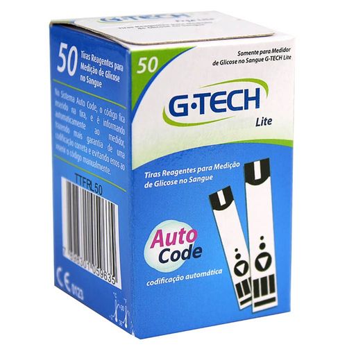 Tiras G-Tech Lite com 50  unidades