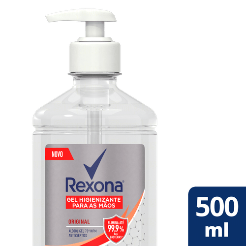 Álcool em Gel Rexona Original 70° com Aplicador 500ml