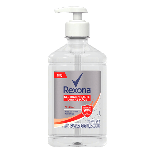 Álcool em Gel Rexona Original 70° com Aplicador 500ml