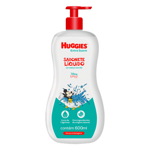 Sabonete Líquido Huggies Disney Extra Suave 600ml