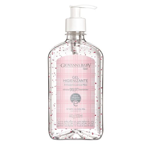 Álcool em Gel Higienizante Giovanna Baby Classic 70° 500ml