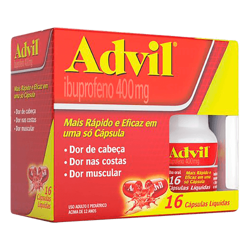Advil 400mg com 16 Cápsulas em gel