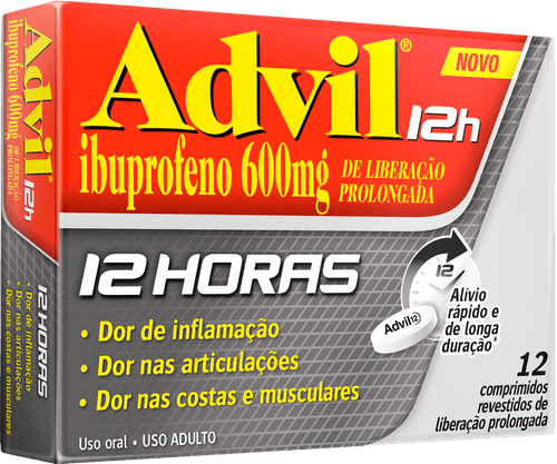 Advil 12h 600mg com 12 Comprimidos