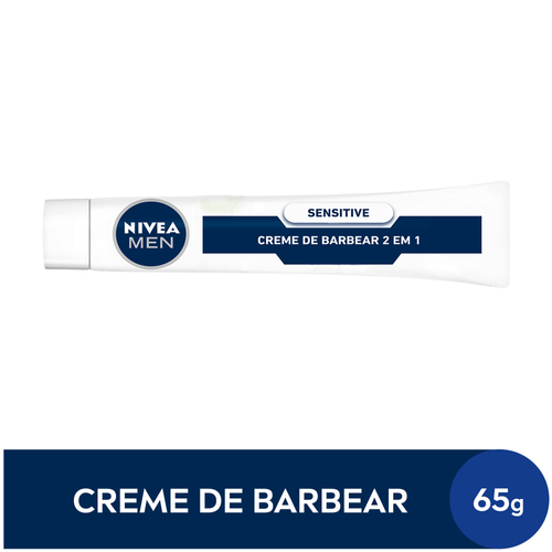 Creme de Barbear 2 Em 1 Nivea Sensitive 65g