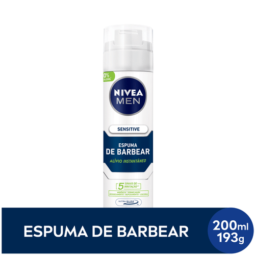 Nivea Men Espuma de Barbear Sensitive 200ml