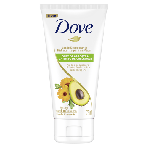 Loção Hidratante para Mãos Dove Óleo de Abacate & Extrato de Calêndula 75ml