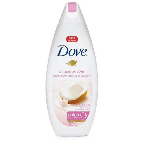 Sabonete Líquido Dove Delicious Care Leite de Coco e Pétalas de Jasmim 250ml