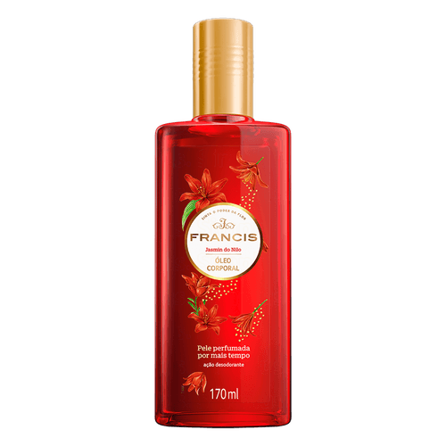Óleo Corporal Francis Vermelho Jasmin do Nilo 170ml