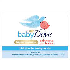 Sabonete Barra Dove Baby Hidratação Enriquecida 75g