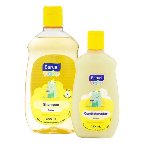 Kit Shampoo 400ml + Condicionador 210ml Suave Baruel