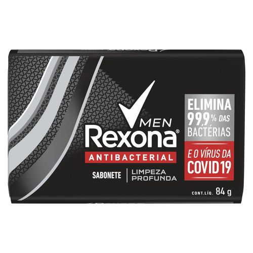 Sabonete Rexona Men Antibacterial Limpeza Profunda Elimina 99%9 das Bactérias 84g