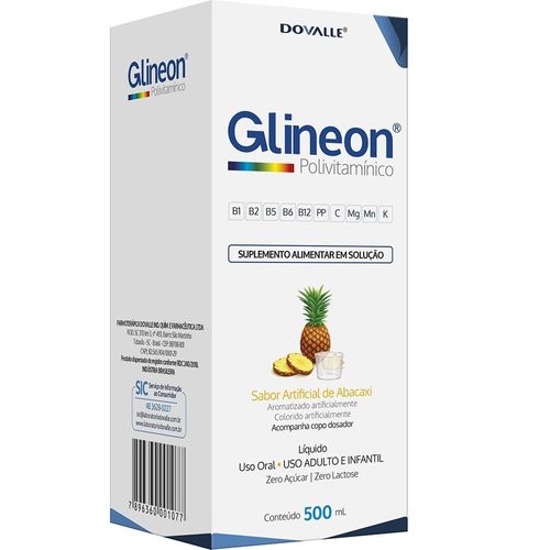 Solução Oral Glineon Polivitaminico 500ml