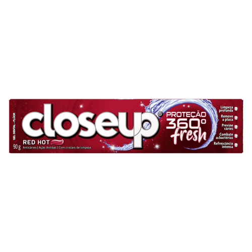 Gel Dental Close Up Fresh Action Red Hot 90g