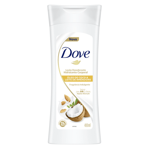 Loção Hidratante Corporal Dove Óleo de Coco & Leite de Amêndoas 400ml