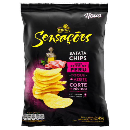Batata Frita Sensações Peito de Peru Elma Chips 45g