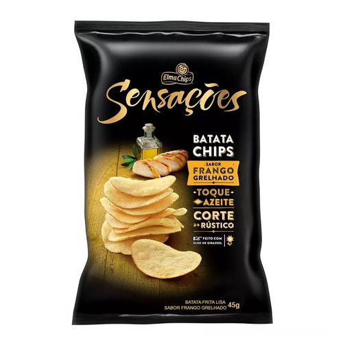 Batata Frita Sensações Frango Grelhado Elma Chips 45g