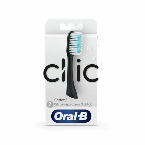 Refil para Escova Dental Oral-B Manual Clic com 2 Unidades