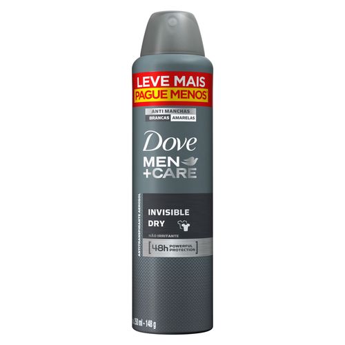 Desodorante Aerosol Dove Men Invisible Dry 48h 250ml Leve Mais Pague Mais