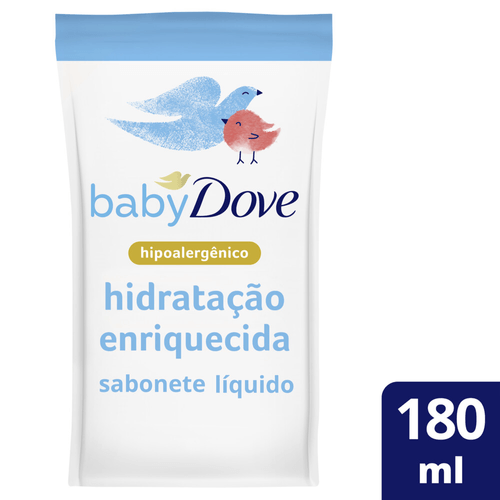 Sabonete Líquido Dove Baby Hidratação Enriquecida Refil 180ml
