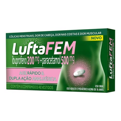 Luftafem com 6 Comprimidos