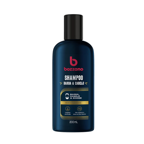 Shampoo Barba & Cabelo Bozzano 200ml