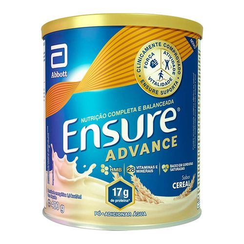Suplemento Nutricional Ensure Pó Advanced Cereal 400g