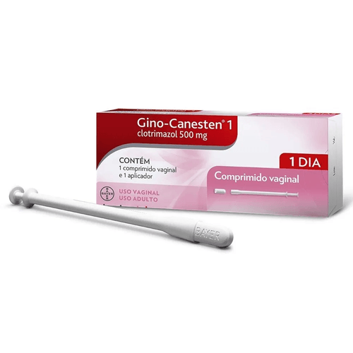Gino-Canesten 1 500mg com 1 comprimido vaginal + 1 aplicador