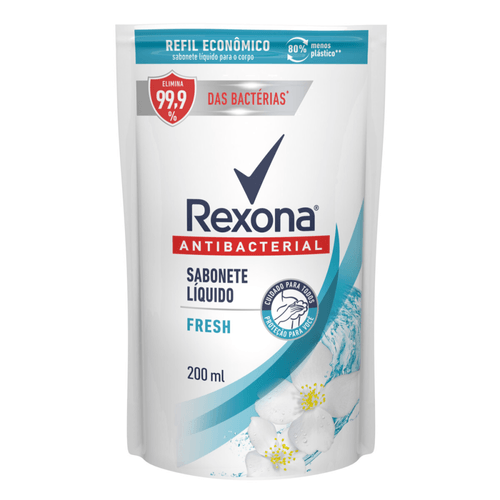 Sabonete Líquido Rexona Antibacterial Fresh Refil 200ml