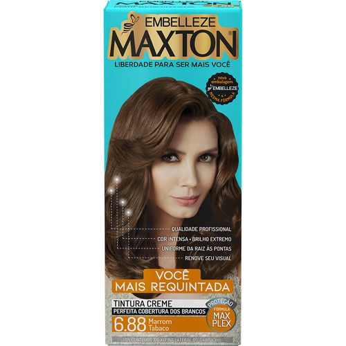 Tintura Creme Maxton Você Mais Requintada 6.88 Marrom Tabaco