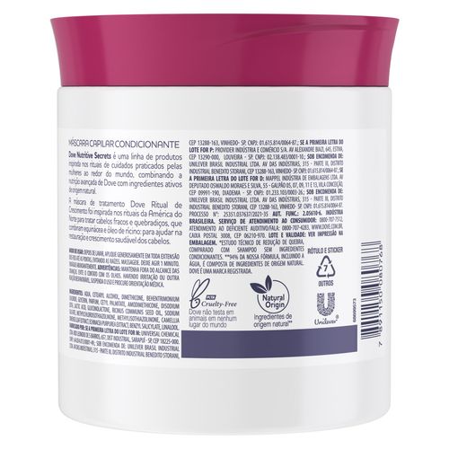 Máscara 1 Minuto Dove Ritual de Crescimento 500g