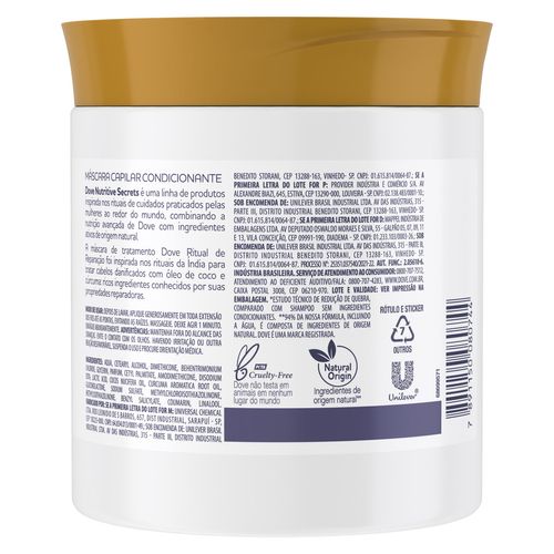Máscara 1 Minutos Dove Ritual de Reparação 500g