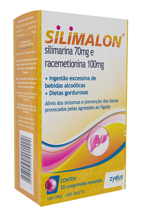 Silimalon 70/100mg com 30 drágeas
