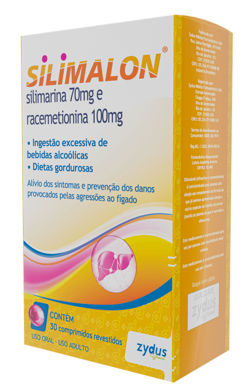 Silimalon 70/100mg com 30 drágeas