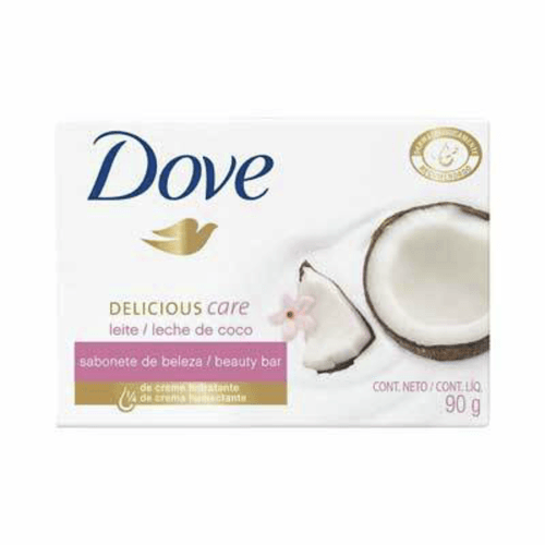 Sabonete Barra Dove Delicious Care Leite de Coco 90g