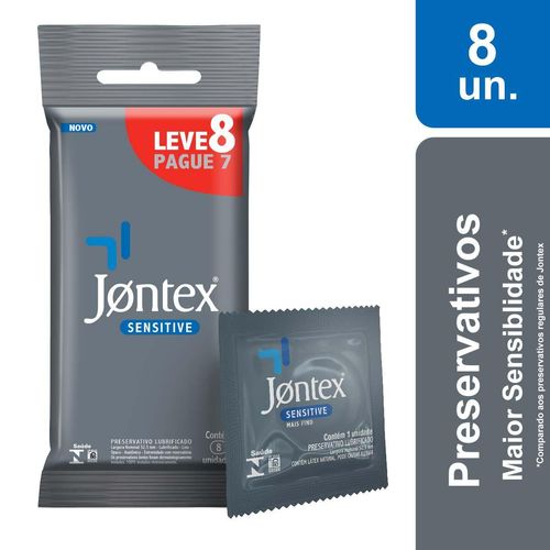 Preservativo Jontex Sensitive Leve 8 Pague 7