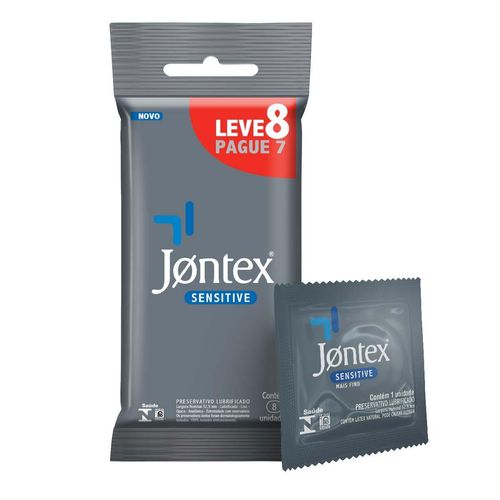 Preservativo Jontex Sensitive Leve 8 Pague 7
