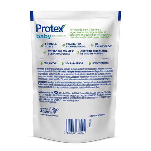Sabonete Líquido Refil Protex Baby Glicerinado 180ml