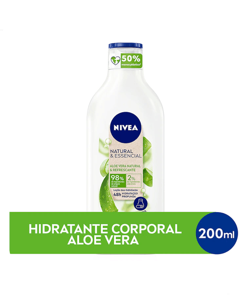 Hidratante Corporal Natural Nivea Essencial Aloe Vera 200ml