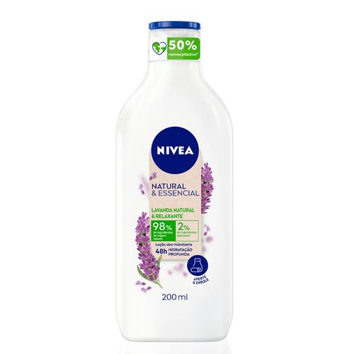 Hidratante Corporal Natural Nivea Essencial Lavanda Relax 200ml