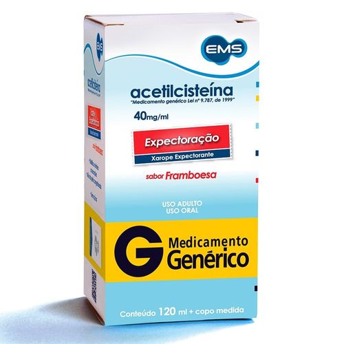 Acetilcisteína 40mg/ml Xarope Adulto 120ml EMS
