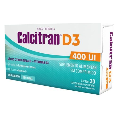Calcitran D3 400UI com 30 Comprimidos
