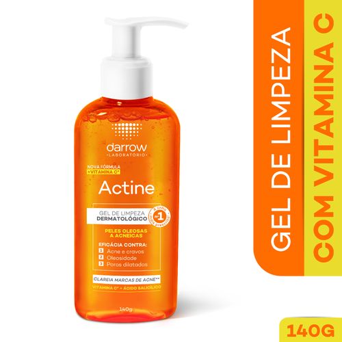 Gel de Limpeza Facial Actine Vitamina C 140g