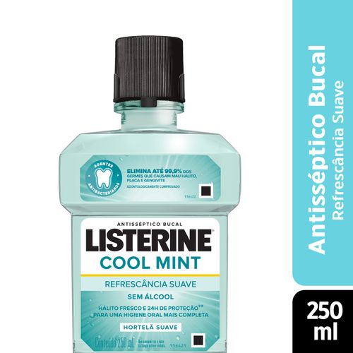 Antisséptico Bucal Listerine Zero Menta Suave 250ml