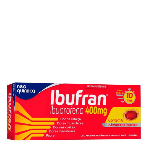 Ibufran 400mg com 8 Cápsulas