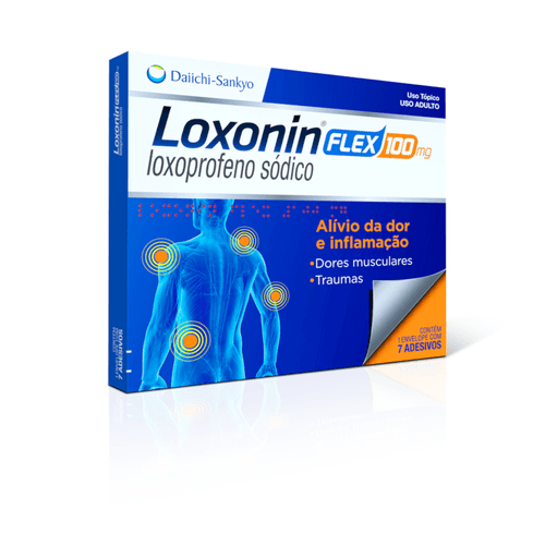 Loxonin Flex 100mg com 7 Adesivos