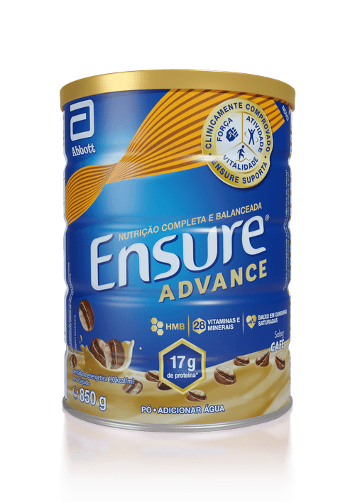 Suplemento Nutricional Ensure Pó Advanced Café 850g