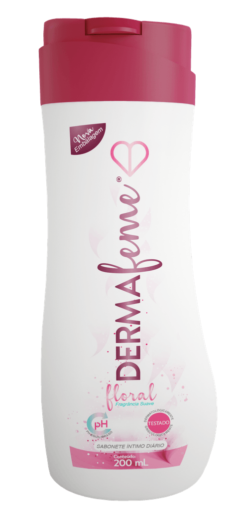 Sabonete Líquido Íntimo Dermafeme Floral 200ml
